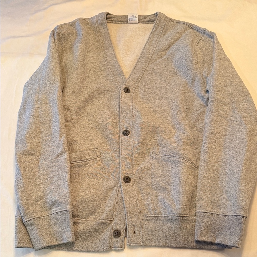 J. Crew Light Gray Men's Sweatshirt Cardigan